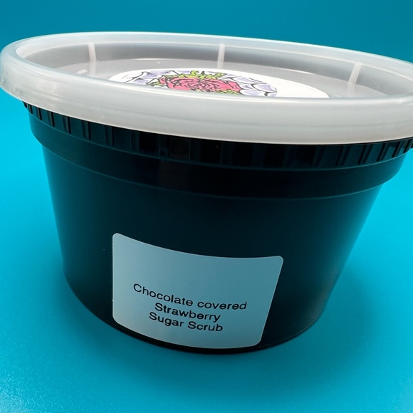Chocolate Covered Strawberries sugar scrub 12 ounces hand crafted - Picture 4 of 8